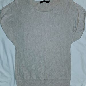 Chic Beige Women's Crew Neck Sweater